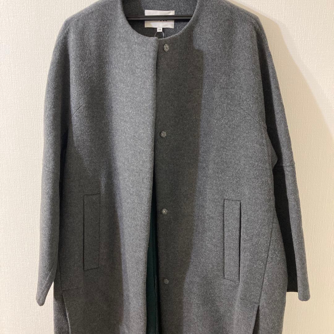 ENFOLD ウールボタン付きロングコート