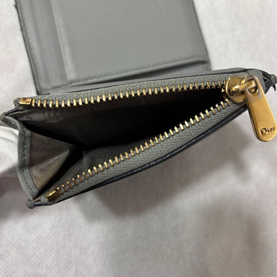 リ*コ様 Christian Dior Saddle Lotus三つ折り財布 ブ