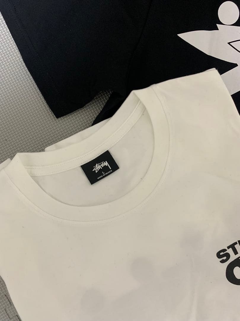 stussy tシャツ 2セット 黒 白