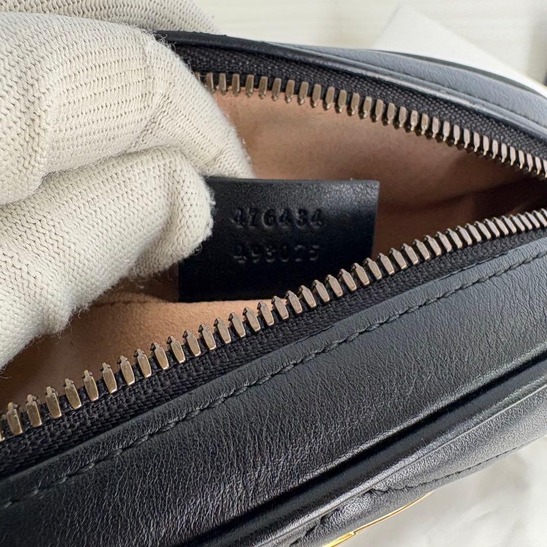 極美品 GUCCI グッチ マーモント ウエストバッグ レザー 476434