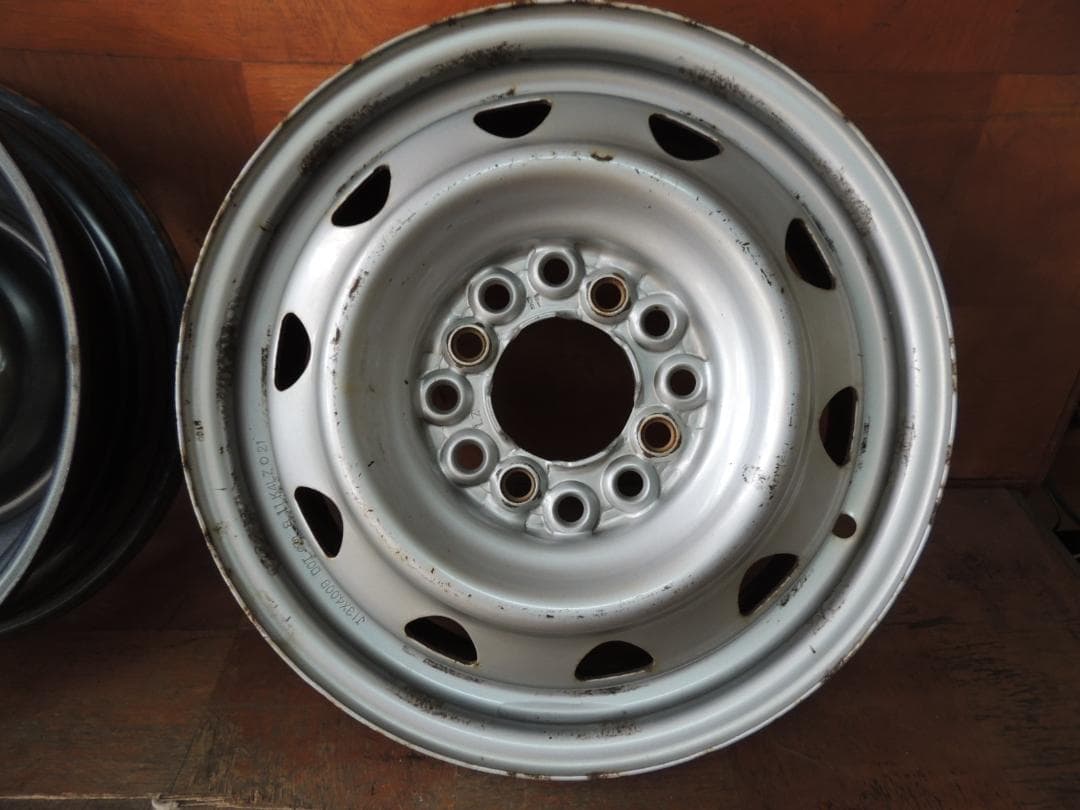 C5　13×4.00B スチールホイール　4本　4穴マルチ　サビ、小傷有り