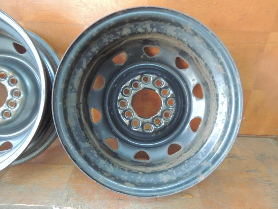 C5　13×4.00B スチールホイール　4本　4穴マルチ　サビ、小傷有り