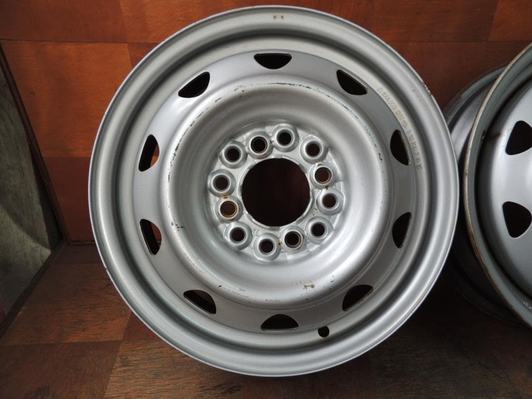 C5　13×4.00B スチールホイール　4本　4穴マルチ　サビ、小傷有り