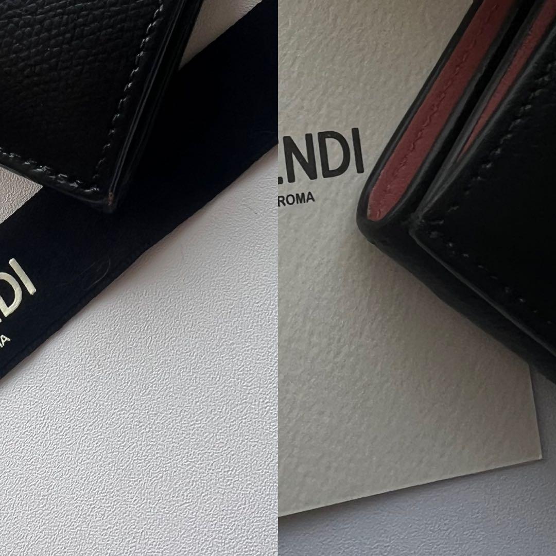 209 極上美品 FENDI フェンディ エフイズ 3つ折り財布