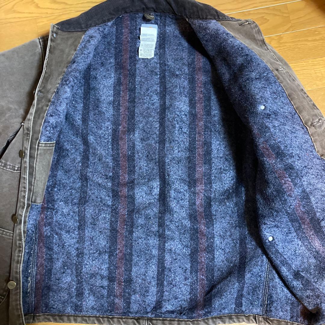 【極上】Carhartt ミシガンチョアコートフェードブラウン カバーオール