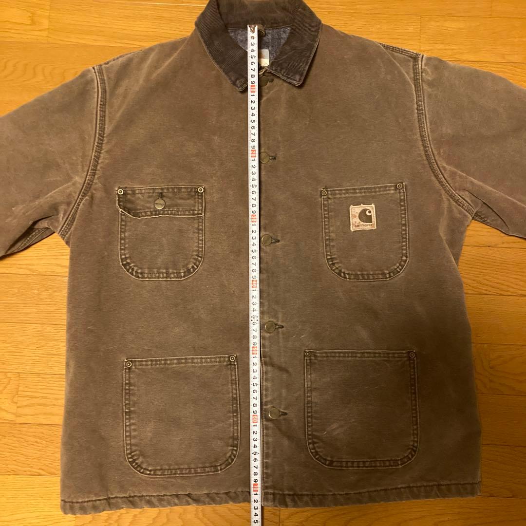 【極上】Carhartt ミシガンチョアコートフェードブラウン カバーオール