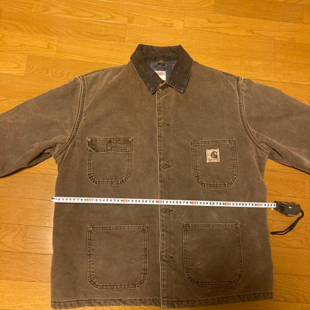 【極上】Carhartt ミシガンチョアコートフェードブラウン カバーオール