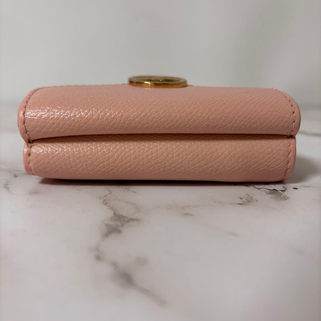 【美品】フェンディ エフイズ コンパクトウォレット 三つ折り財布 ピンク