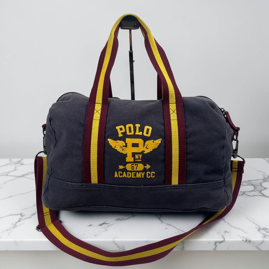 美品✨ POLO RALPH LAUREN 2way ボストンバッグ ストライプ