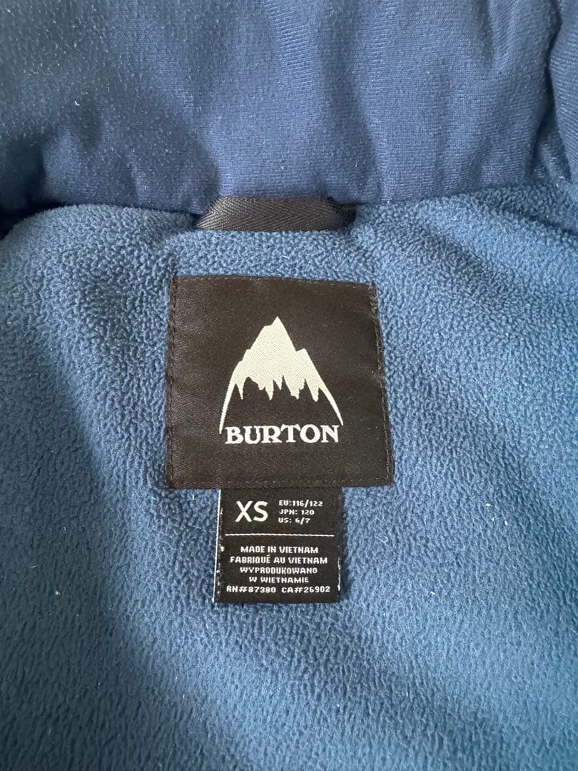 BURTON スキー、スノーボードジャケット XS キッズ