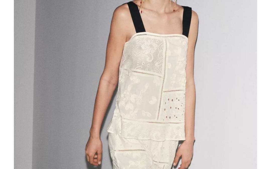 ZARA ザラ ZW COLLECTION パッチワークキャミソール