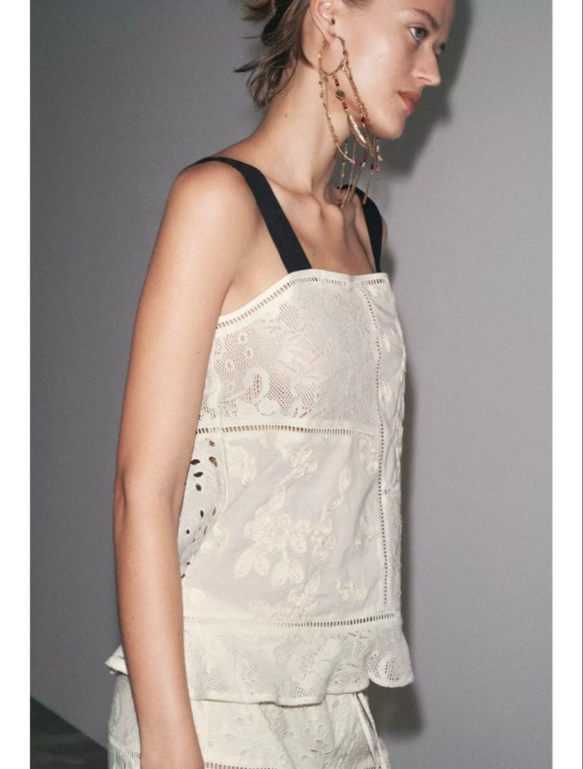 ZARA ザラ ZW COLLECTION パッチワークキャミソール