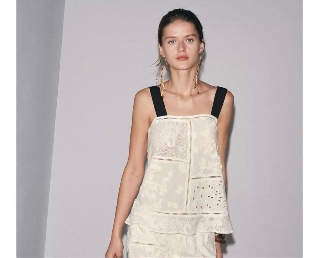ZARA ザラ ZW COLLECTION パッチワークキャミソール