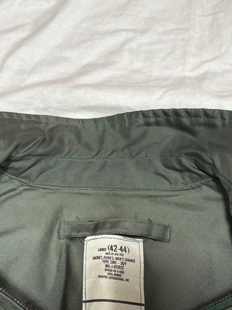 アメリカ軍 実物 CWU-36P L オリーブグリーン