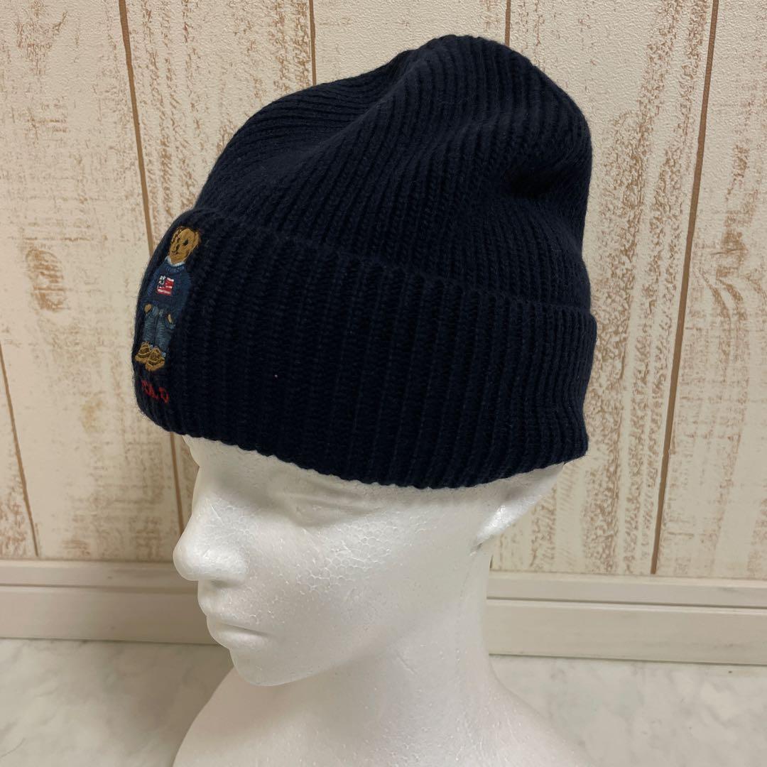 【新品未使用】POLO RALPH LAUREN ポロベア リブニット ニット帽
