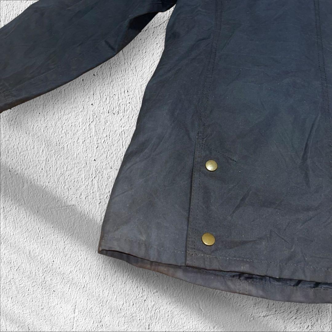 [希少]BARBOUR 花柄 オイルドジャケット ユニセックス 刺繍ロゴグランジ