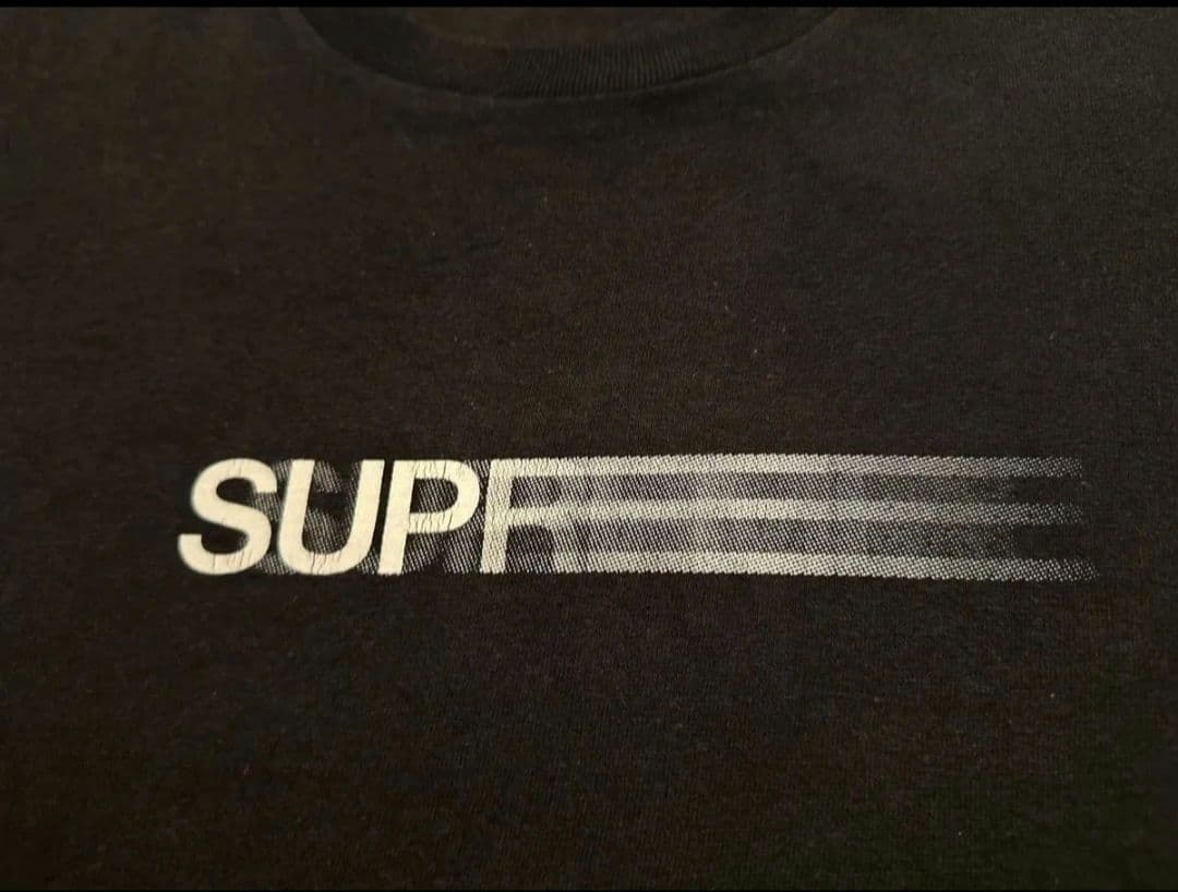 L 23ss Supreme Motion Logo T シャツ 黒/モーション