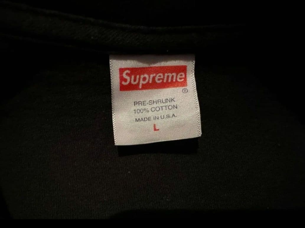 L 23ss Supreme Motion Logo T シャツ 黒/モーション