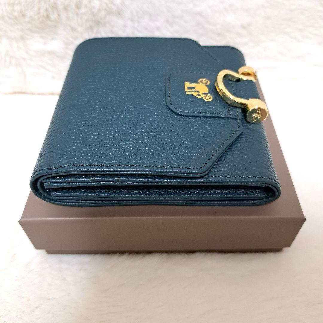 ✨新品未使用　購入証明書あり✨アタオ　二つ折り　ロトロ　コンパクト　レザー