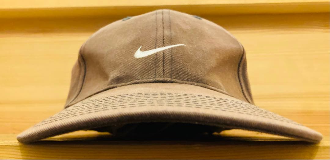 Nike ナイキ 炭黒 90s 古着 キャップ 茶色 小松春奈 菅田将暉 レア