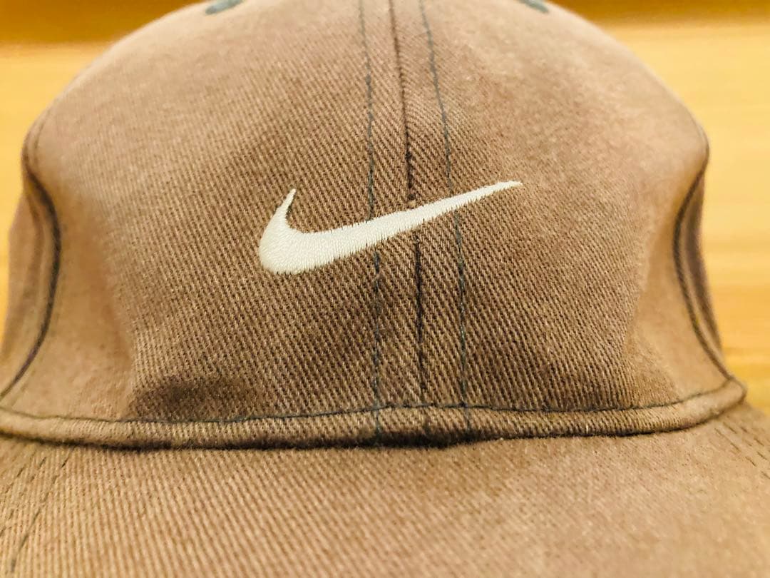 Nike ナイキ 炭黒 90s 古着 キャップ 茶色 小松春奈 菅田将暉 レア