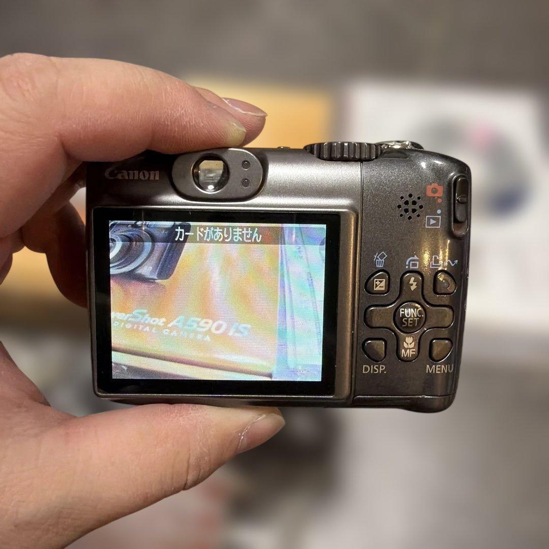 美品 名機 平成レトロ 元箱付き Canon PowerShot A590 is