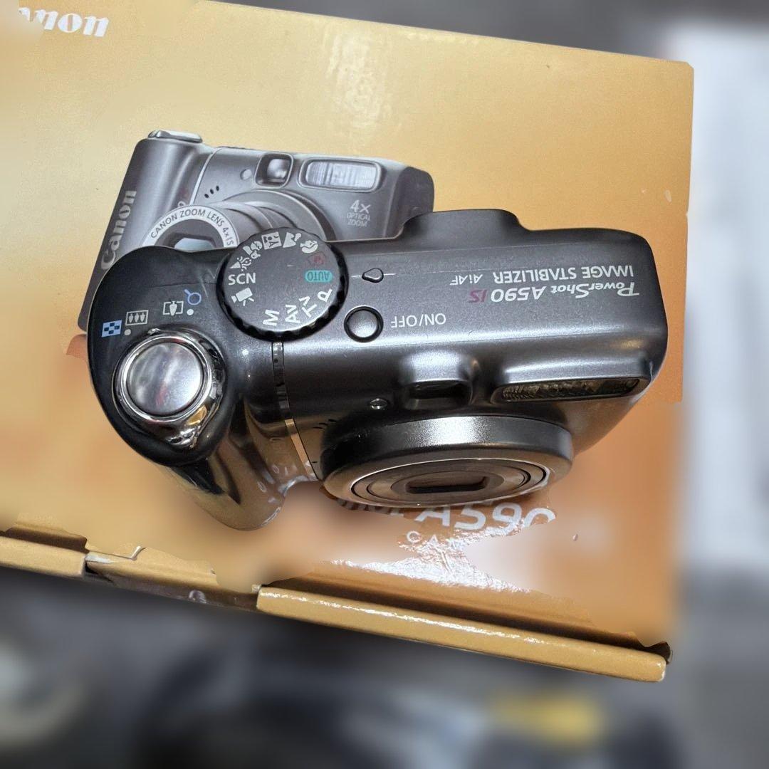 美品 名機 平成レトロ 元箱付き Canon PowerShot A590 is
