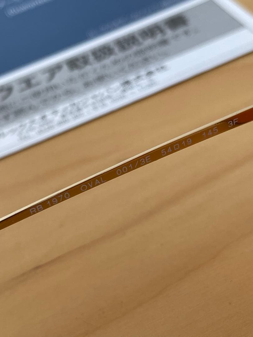 Ray-Ban Sunglass OVAL (未使用品)