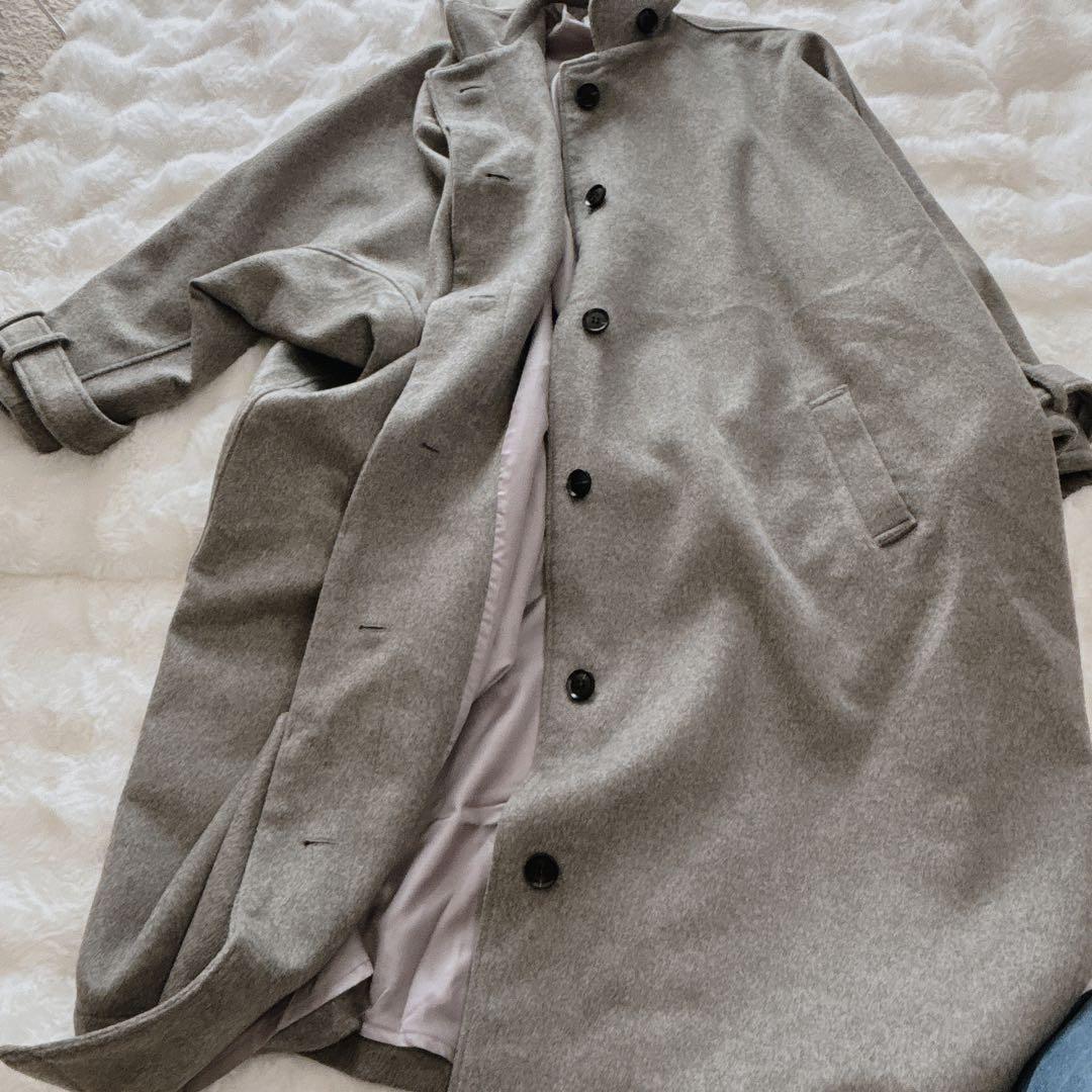 【INTERPLAY x AYA】MOMONGA Long Coat グレー