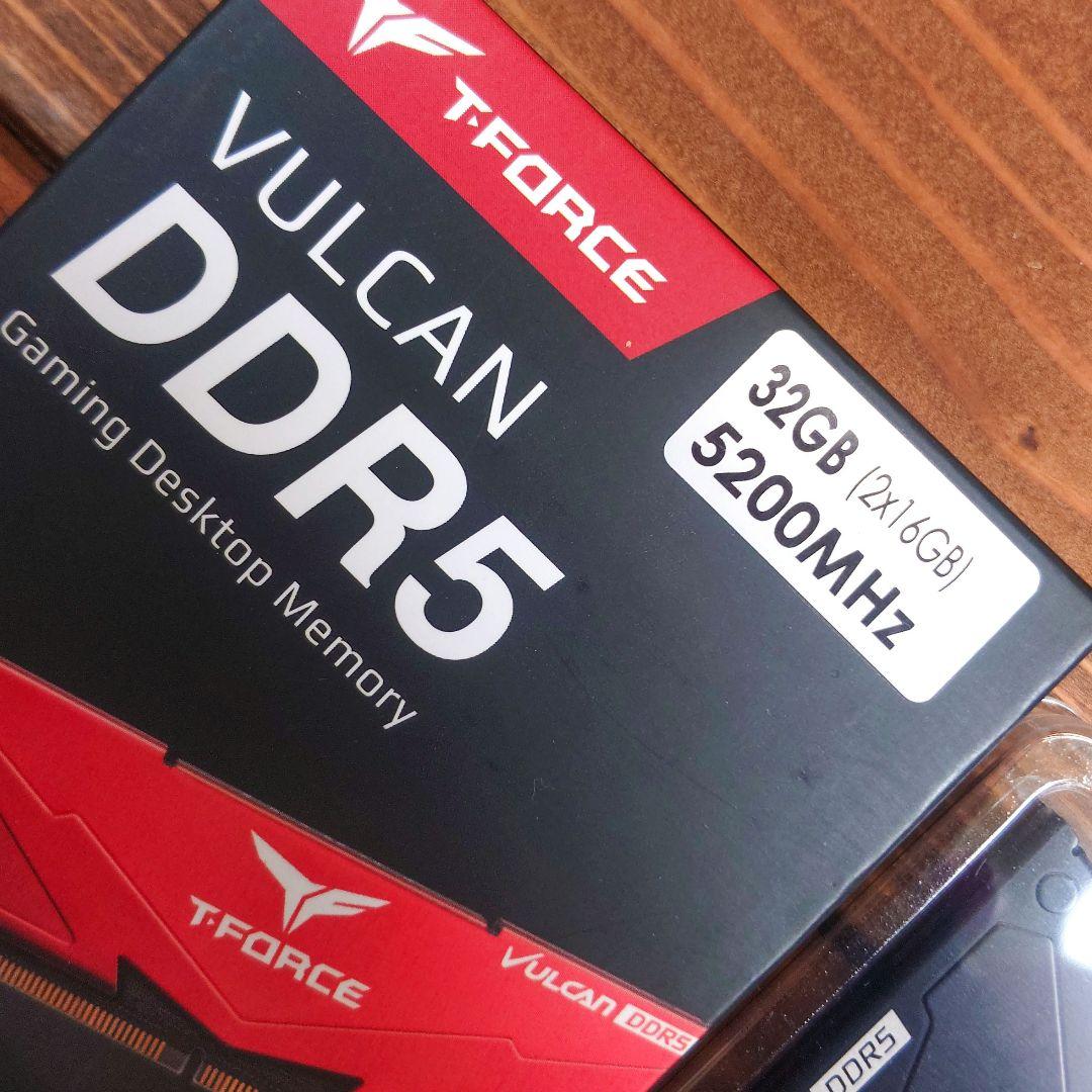 メモリー T-Force Vulcan DDR5 32GB 2x16GB 5200MHz