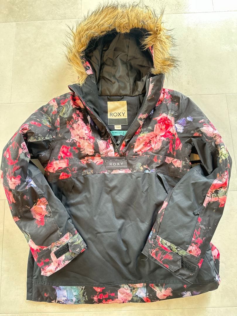 ROXY スノーボードウェア 上下セット 花柄