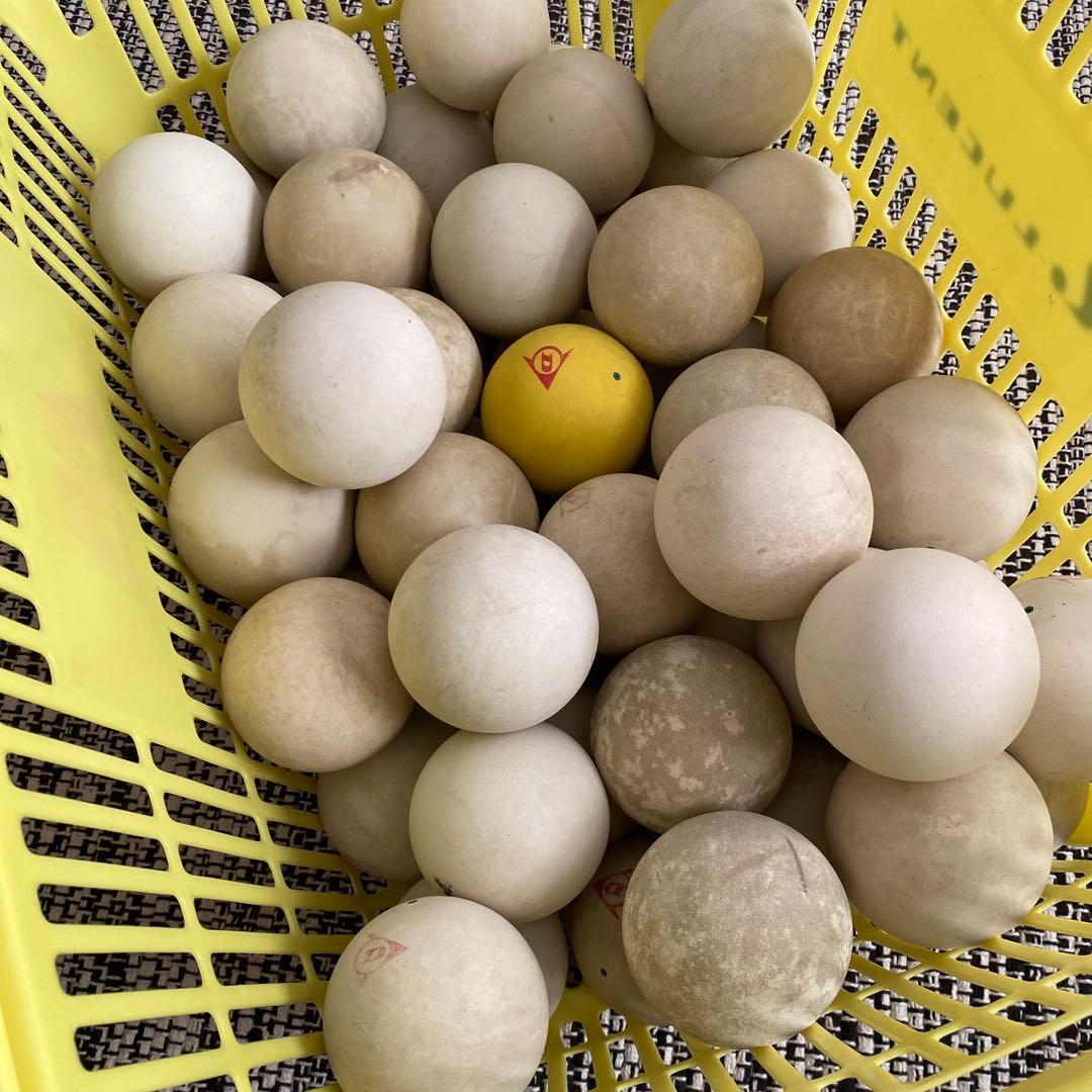【中古】ソフトテニスボール50球／カゴ無し