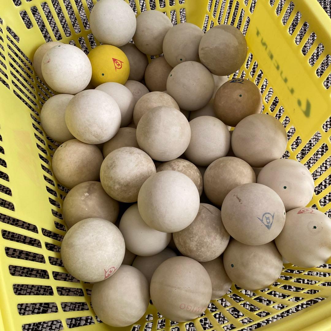 【中古】ソフトテニスボール50球／カゴ無し