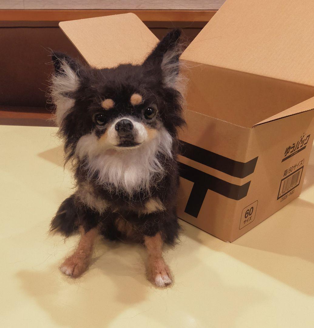 羊毛フェルト　犬　チワワ　ハンドメイド