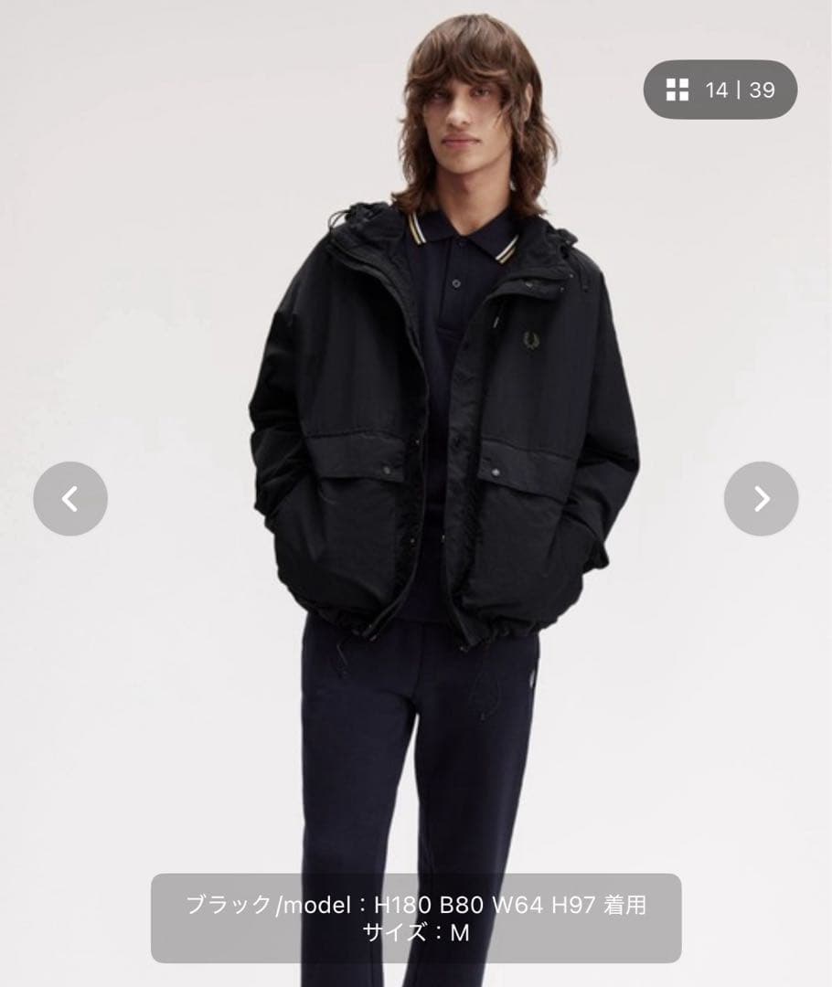 FRED PERRY ナイロン ブルゾン マウンテン パーカー M