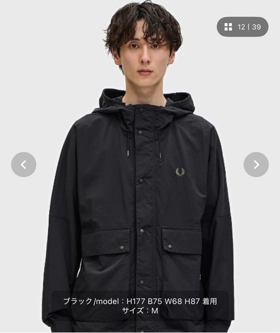 FRED PERRY ナイロン ブルゾン マウンテン パーカー M