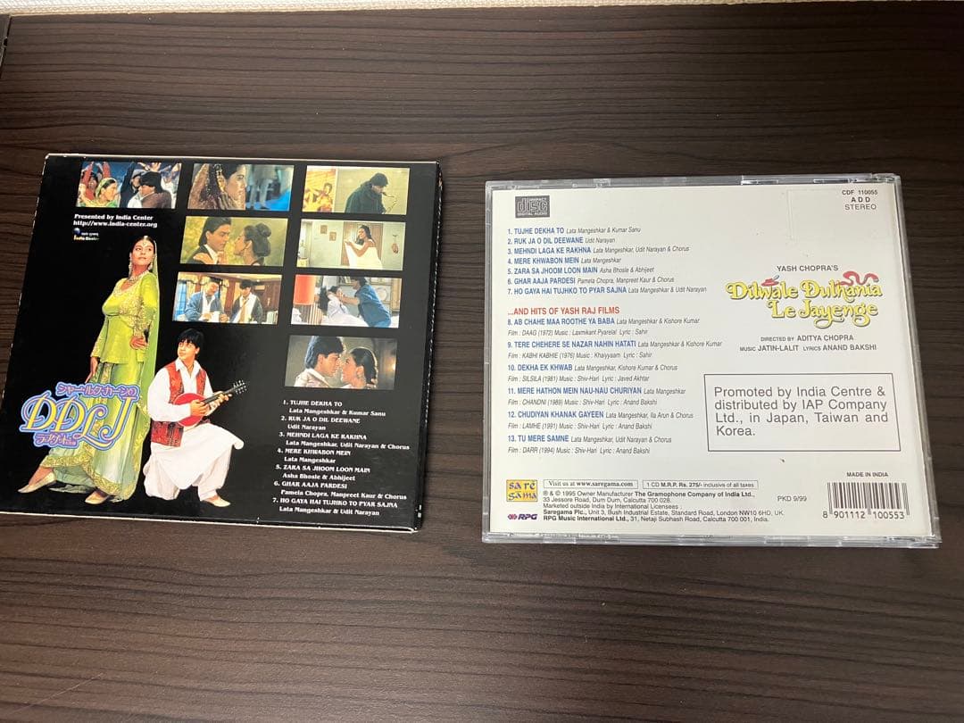 インド映画 DDLJ 日本語字幕付　DVD & サントラCD まとめ売り
