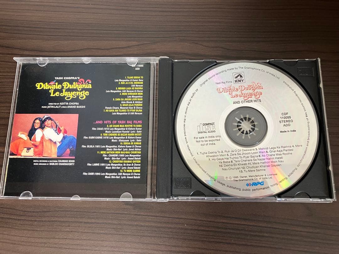 インド映画 DDLJ 日本語字幕付　DVD & サントラCD まとめ売り
