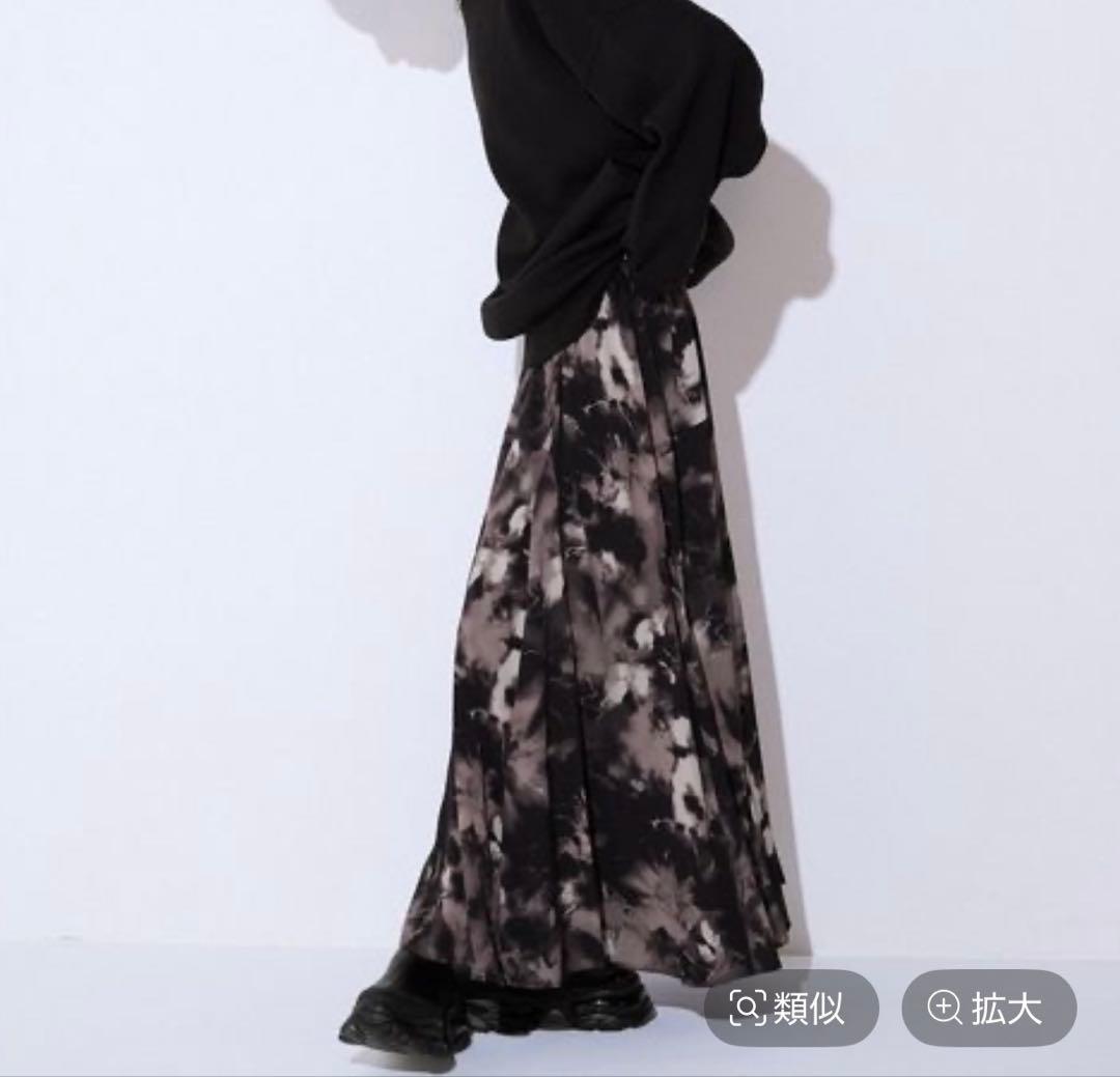 JEANASIS ペイントタッチフレアスカート