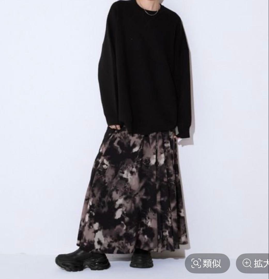 JEANASIS ペイントタッチフレアスカート
