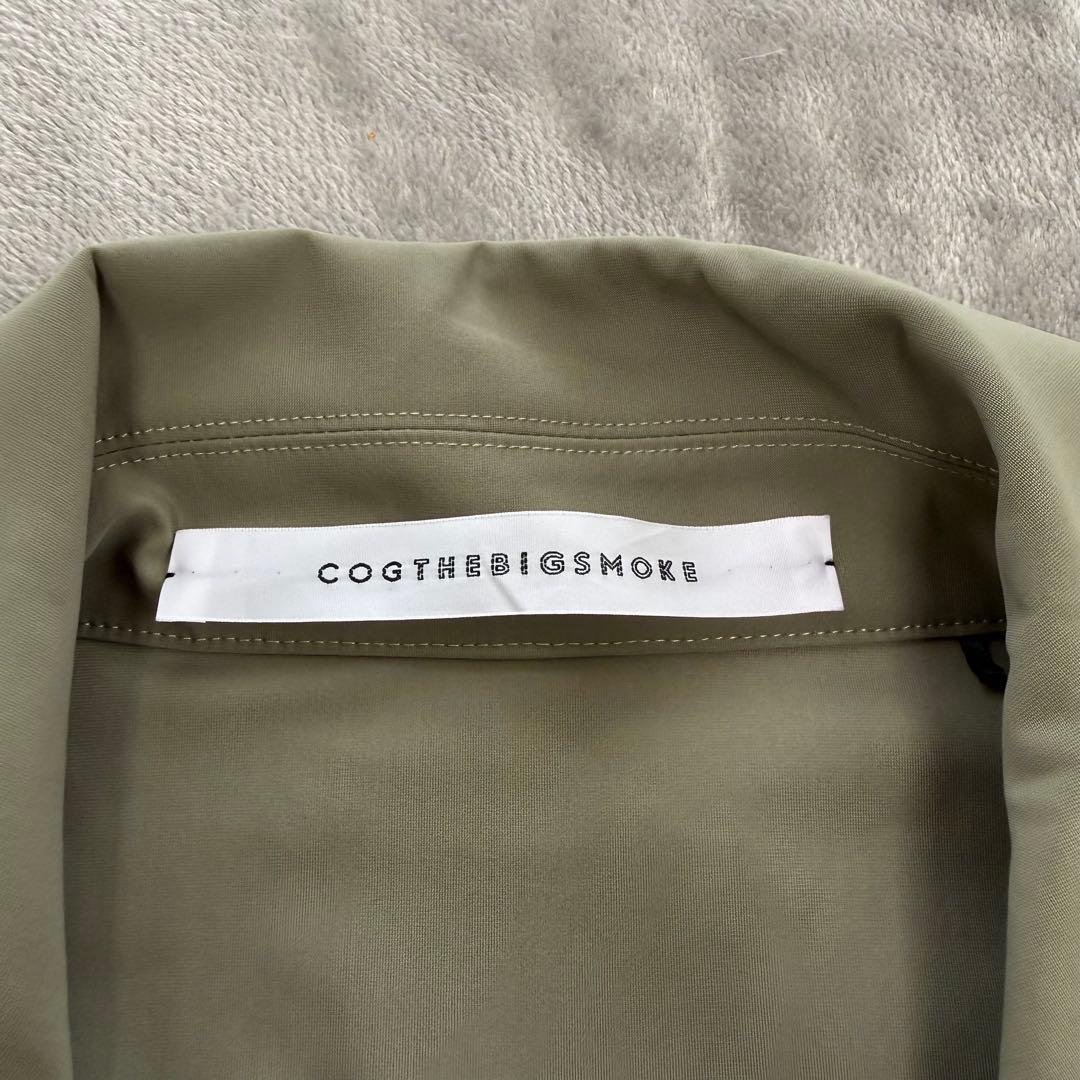 コグザビッグスモーク オリーブグリーン ロングトレンチコート