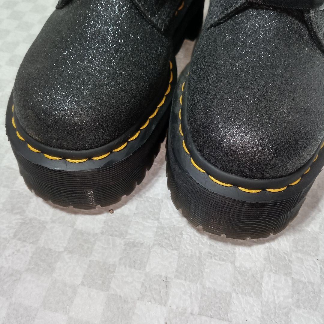 美品 Dr.Martens MOLLY GLITTER 6HOLE 黒