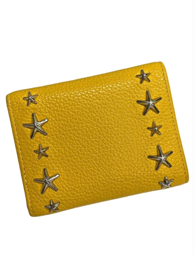 まいまい　ジミーチュウ JIMMY CHOO 財布 ウォレット イエロー