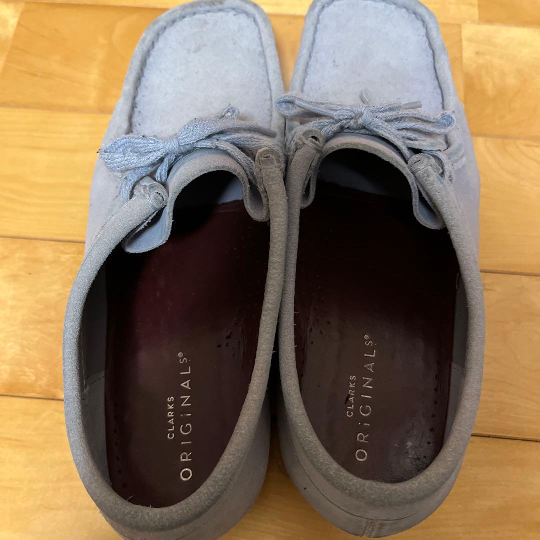 clarks クラークス ワラビー モカシン グレー 27cm