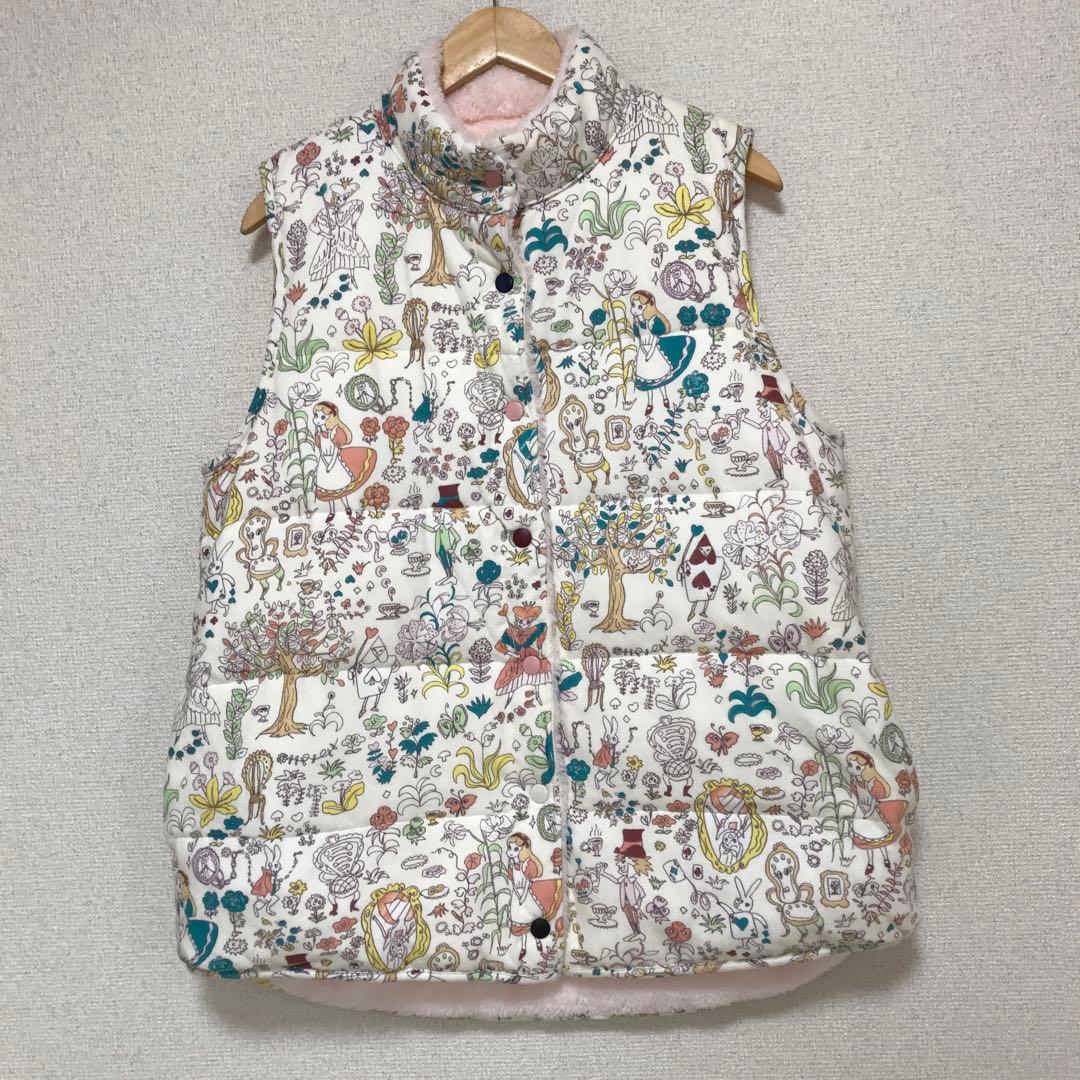 TSUMORI CHISATO 不思議の国のアリス柄　リバーシブルベスト