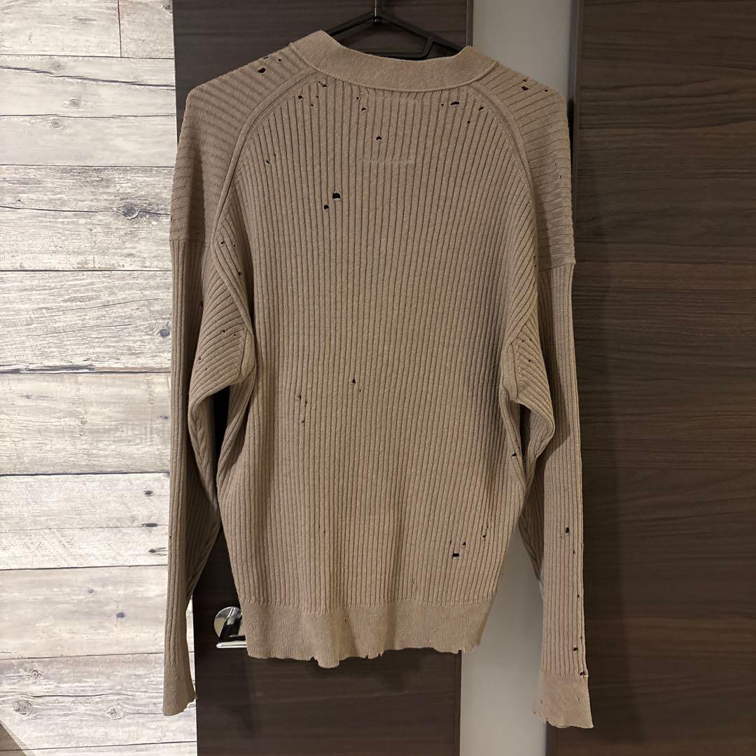 Maison Mihara Yasuhiro SS26 ダメージ カーディガン