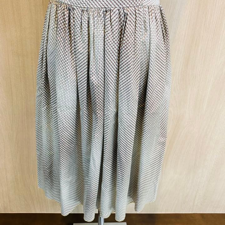 【美品】PRADA MILANO プラダ　高級　ドレス　ワンピース　総柄　42