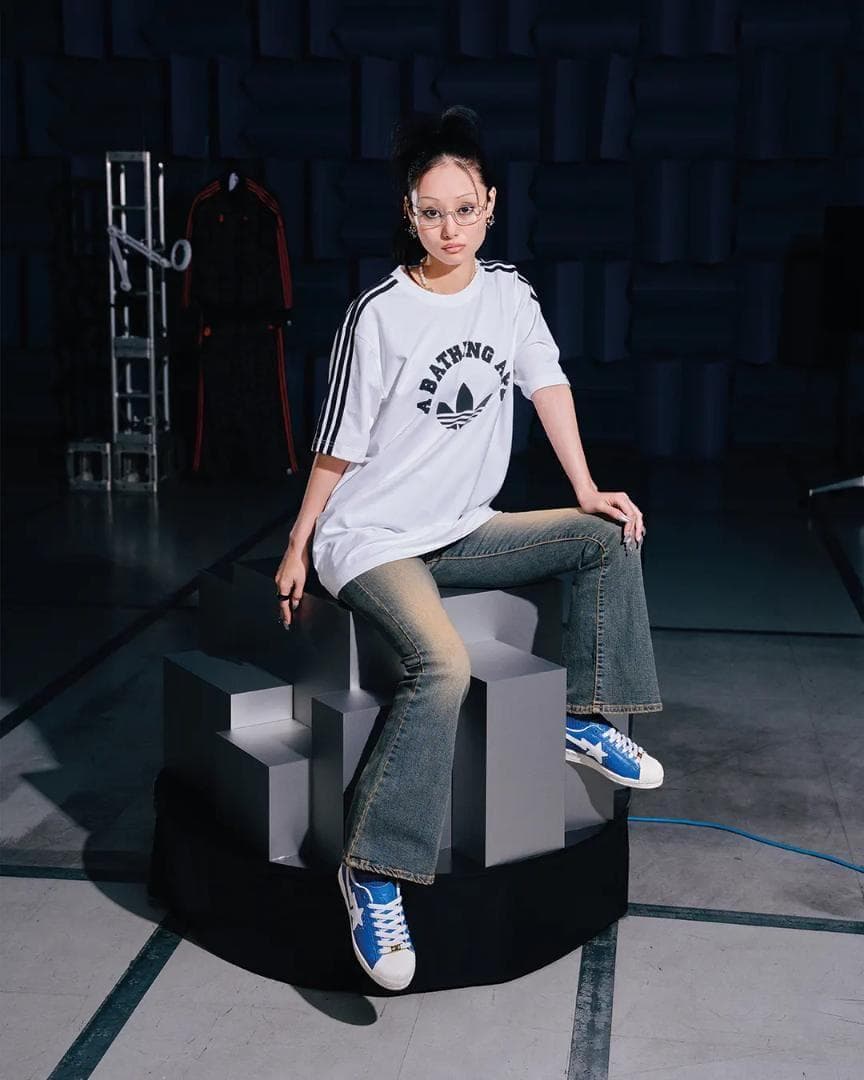 新品未開封 25ss BAPE × adidas Tee White М 白