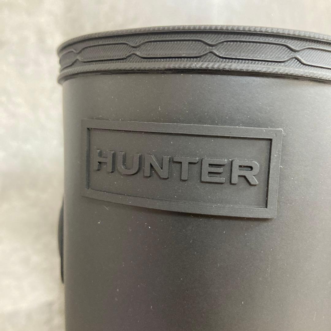 HUNTER ハンター ブラック ラバー　ロングブーツ　22㎝