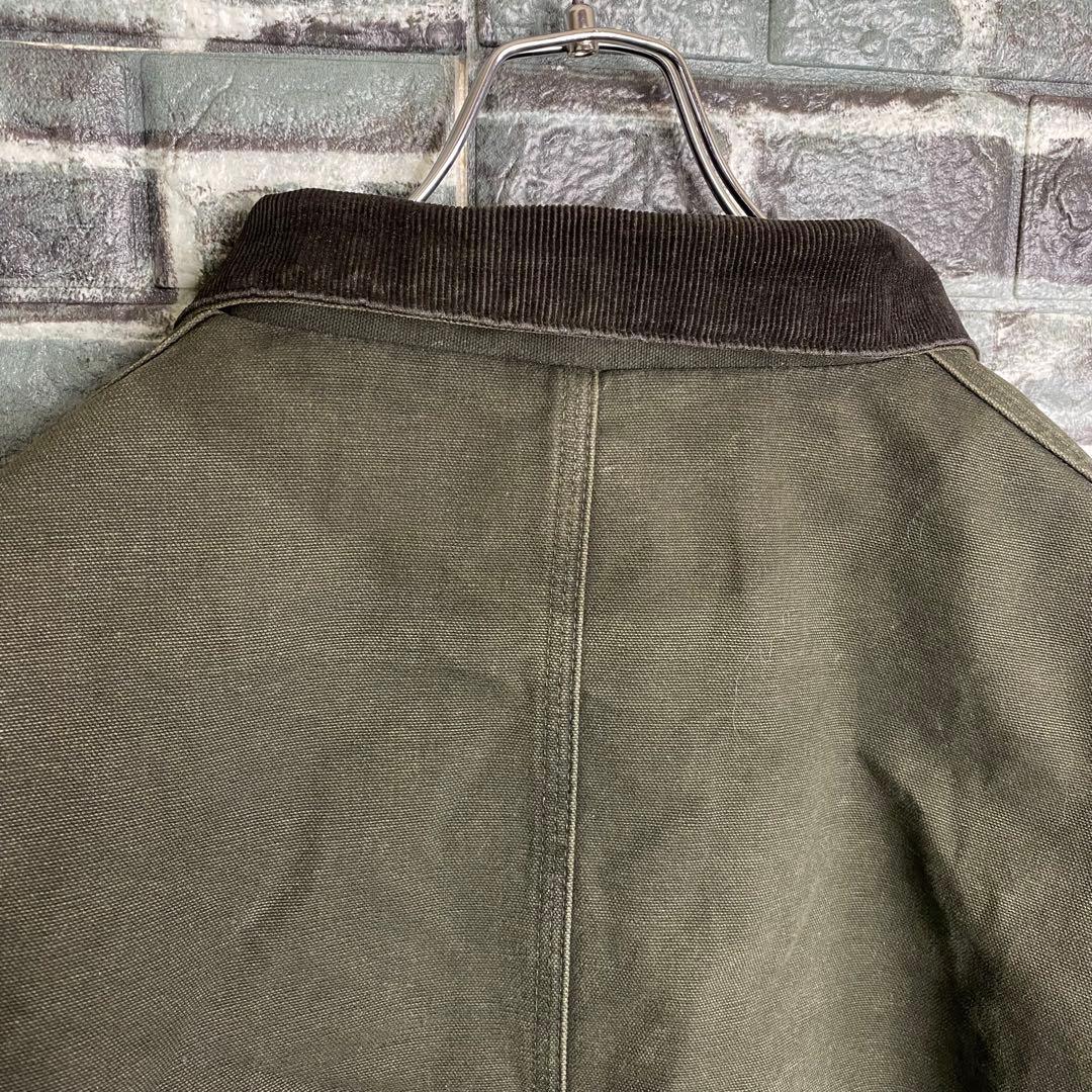 カーハート トラディショナルコート C26 モスグリーン 2XL フェード 古着